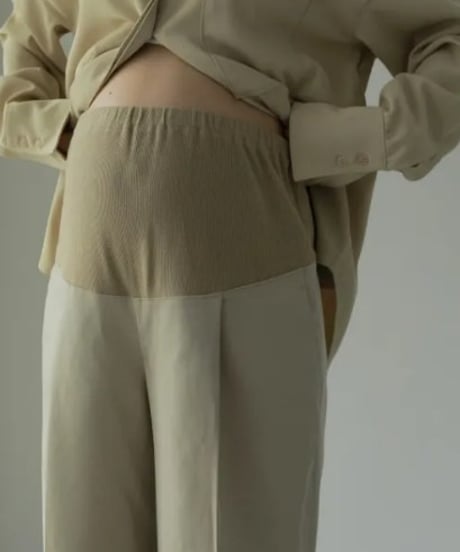 anuke(アンヌーク) Reha. Tuck Wide Pants マタニティーパンツ 72410701月中旬発送予定　本州送料無料！