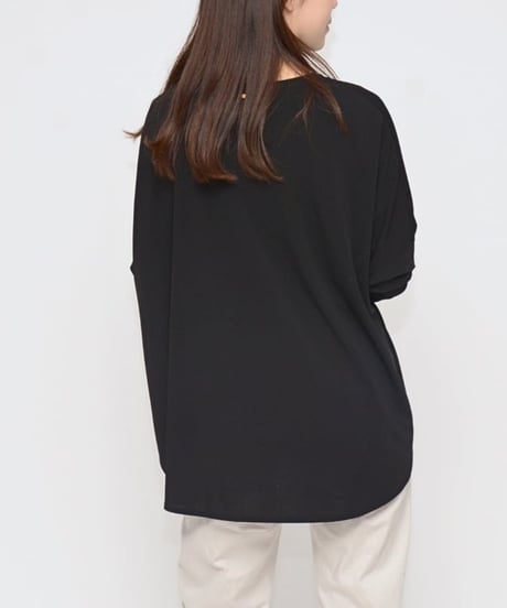 Praia　プライア　ラウスライクドルマンTOPS - LEF-2266B ブラック 　送料無料