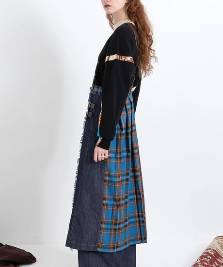 AULA AILA　アウラアイラ　スカーフプリント2WAYニット SCARF PRINT 2WAY KNIT 1253-09029 本州送料無料！