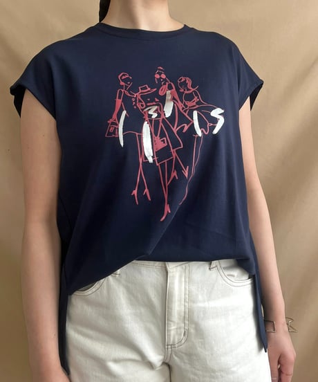 イラストプリントTシャツ 51879Y-2
