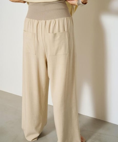 YENN イエン   WAIST RIB WIDE PT Y252-31051