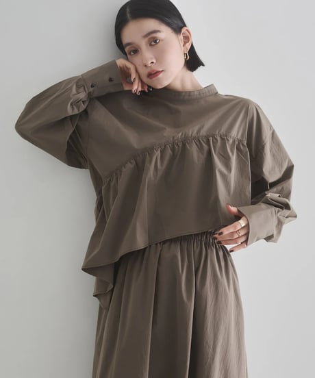 hunch ハンチ ポリエステルブロード 前後2WAYフリルシャツ WLN5185 2026NEWARIIVAL