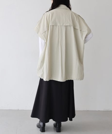 ナイロンオーバーサイズジレ