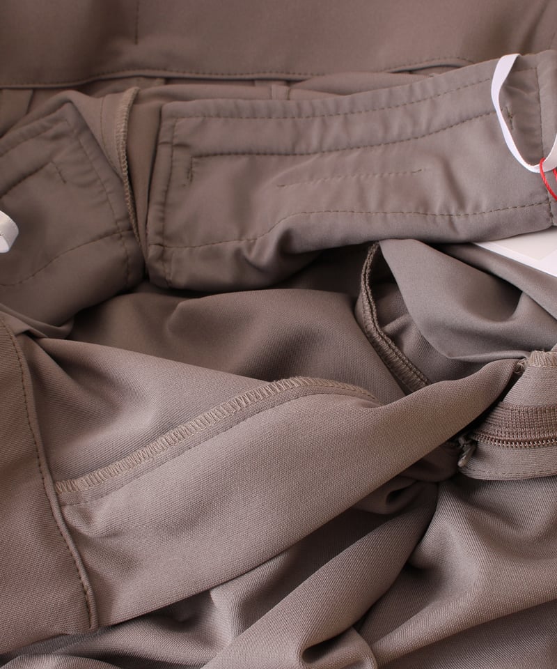 PASSIONE パシオーネ　ブラウン ボア ポンチョ Mサイズ　a134 PASSIONE パシオーネ ROBE ローブ ジョーゼットタックワイドパンツ