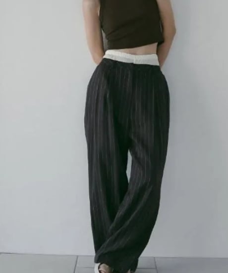 anuke アンヌーク Linen Tuck Pants 62610706 本州送料無料！3月中旬～4月中旬発送予定