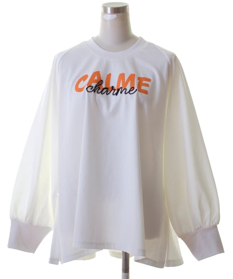 MARIED'OR　マリードール　ボーダー柄CALMEロゴ長袖Tシャツ　45265　2026NEWARIIVAL