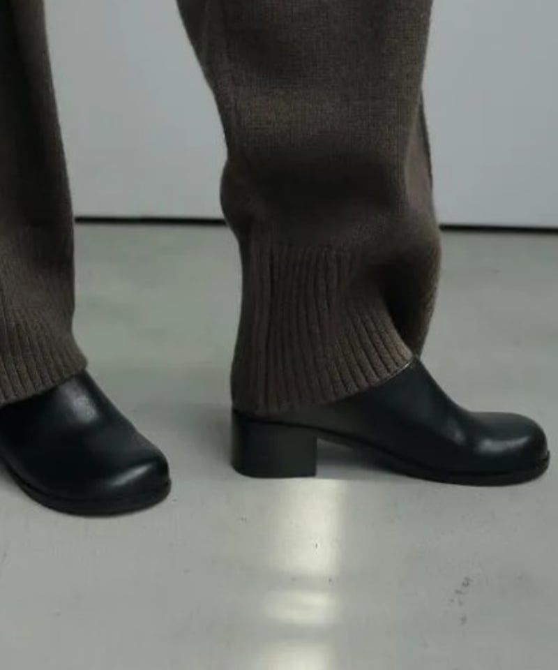 アンヌーク anuke Ecoleather Heel Slip-ons 38 anuke アンヌーク Ecoleather Heel Slip-ons 62521021 本