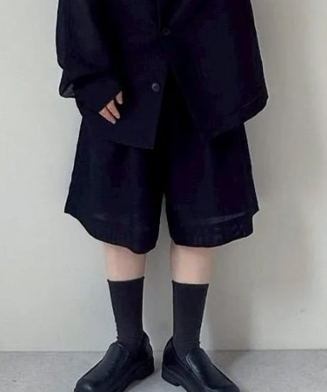 anuke アンヌーク Linen Half Pants 62610705 本州送料無料！3月中旬～4月中旬発送予定