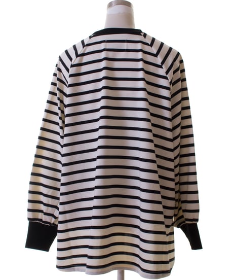 MARIED'OR　マリードール　ボーダー柄CALMEロゴ長袖Tシャツ　45265　2026NEWARIIVAL