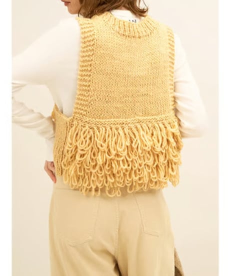YENN　イエン　LOOP HAND KNIT VEST