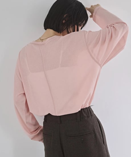 hunch ハンチ クルーネック シアーワッフルトップス WTS7095 2026NEWARIIVAL