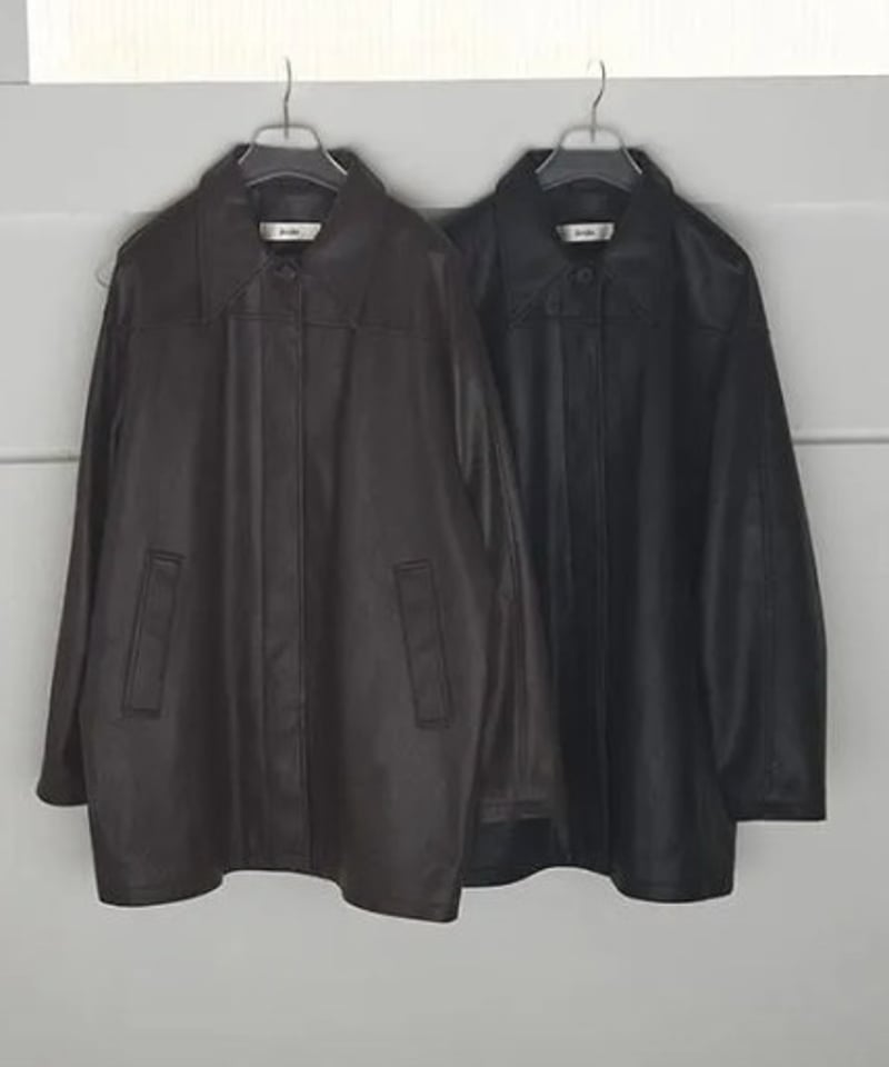 anuke アンヌーク anuke(アンヌーク) Ecoleather Over Jacket