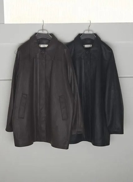 値下げ_Ecoleather Over Jacket/anuke anuke アンヌーク anuke(アンヌーク) Ecoleather Over Jacket