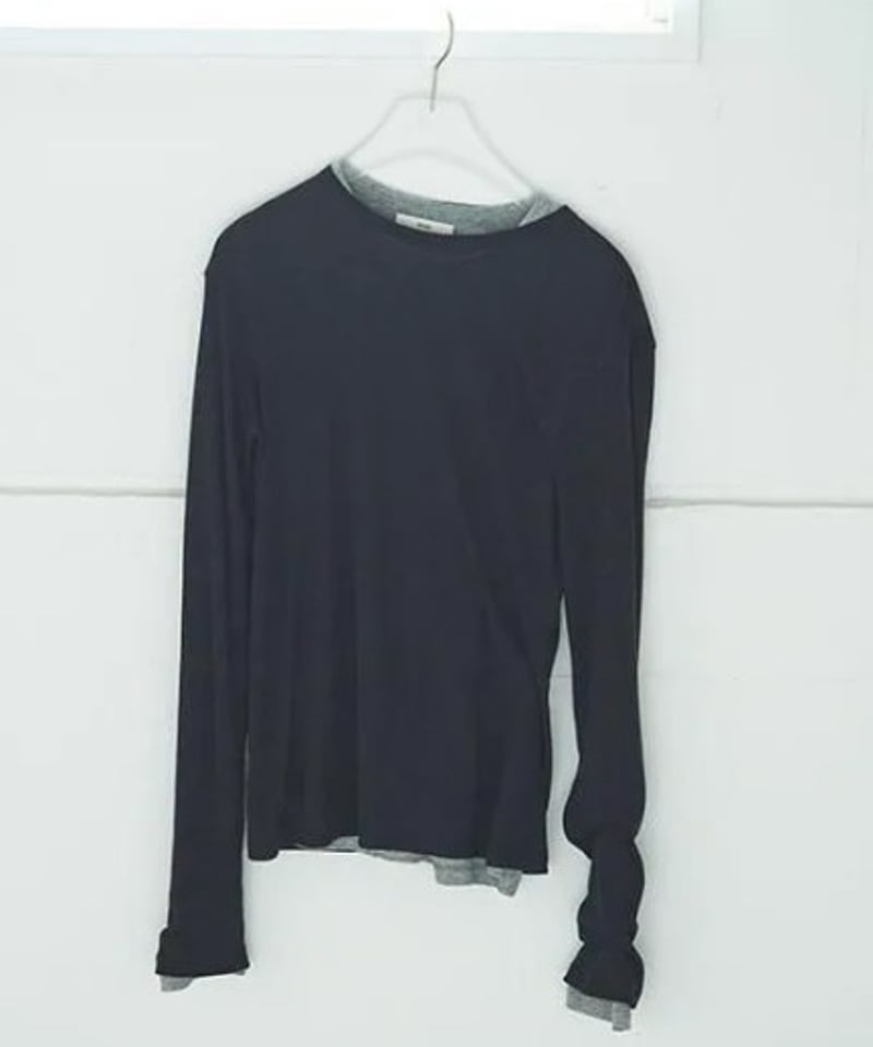 anuke (アンヌーク） Layered Sheer Long T-shirts 6252