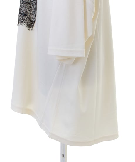 Praia　プライア 5分袖レースプリントTシャツ　LEI2566B (2026NEWARIIVAL)