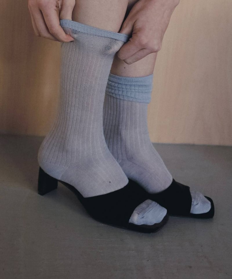 anuke アンヌーク Squaretoe Velour Mule 62611027 | De