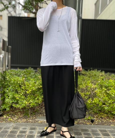 cafune カフネ PASSIONE パシオーネ ROBE　ローブ cotton gauze crew neck tops コットンガーゼクルーネックトップス　435922