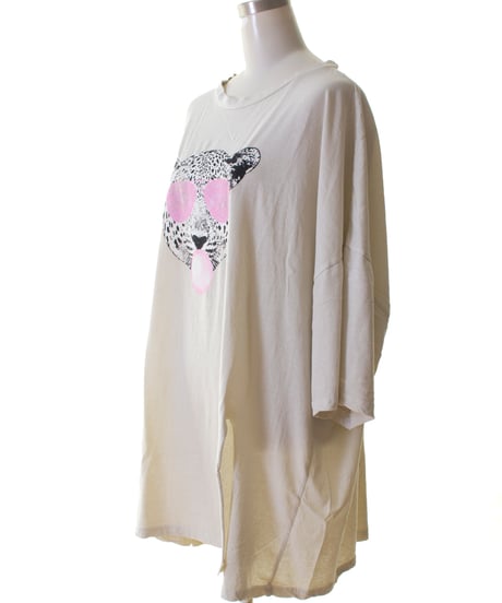 SEVEN SENSE セブンセンス　ピンクめがねチーターTee 1250411