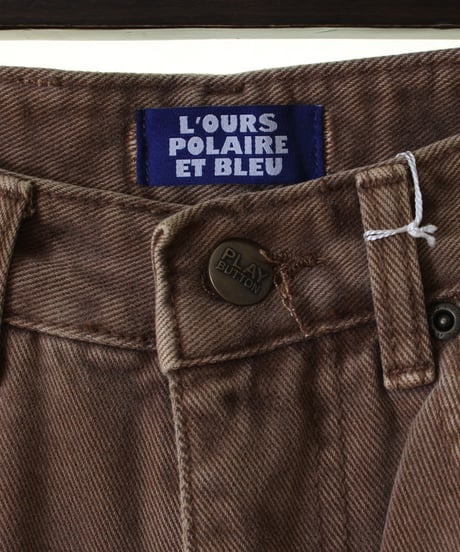 L'OURS POLAIRE et BLEU ルス・ポレイル＆ブルー ルスポレ　ピグメント染めカーブデニム　25316098