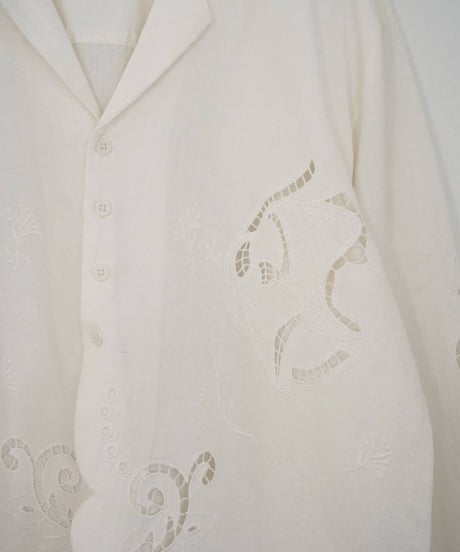 anuke アンヌーク　Cutwork Opencollar Shirts　62610418