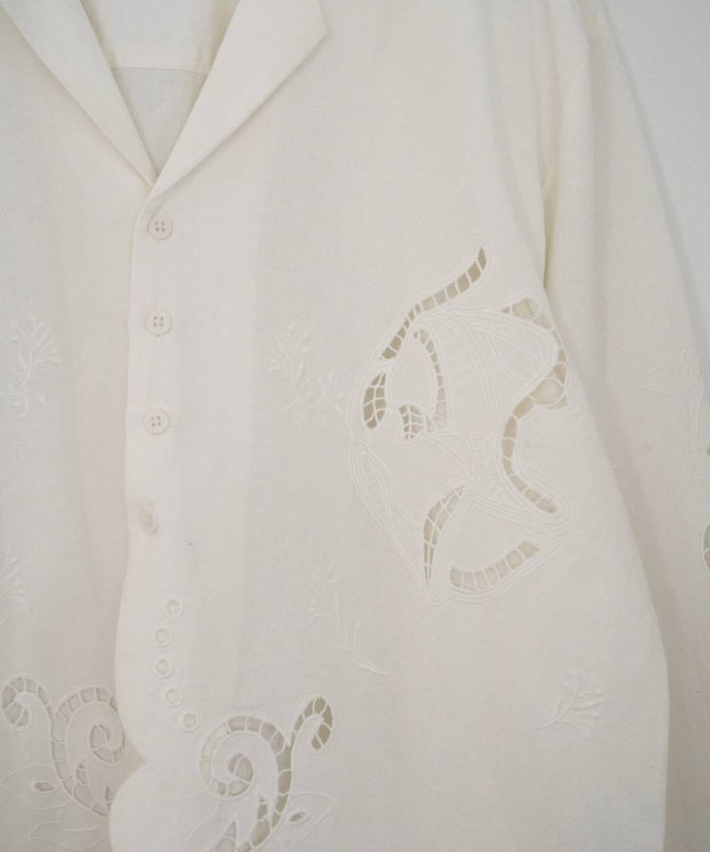 anuke アンヌーク Cutwork Opencollar Shirts 62610418