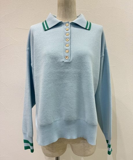 CYAN TOKYO　シアン トウキョウ　プレーティングニットポロ 610421 2026NEWARIIVAL