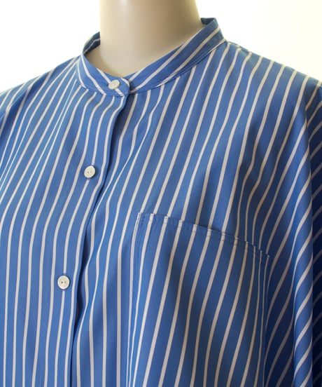 PASSIONE パシオーネ ノーカラーストライプシャツ 516920 2025SS送料無料