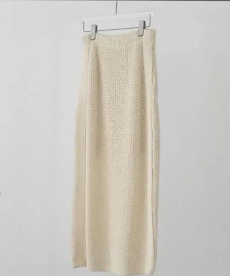 anuke アンヌーク Crochet Knit Skirt 62610804 本州送料無料！3月中旬～4月中旬発送予定