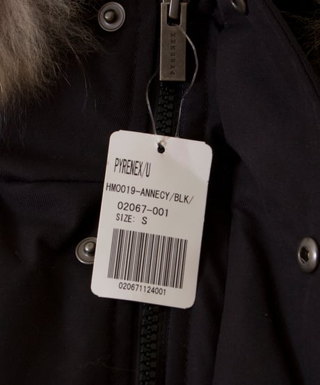 SALE セール品【PYRENEX/ピレネックス】アヌシーファー ダウンジャケット/コート/Annecy Fur Int'l　BULACK/Sサイズ