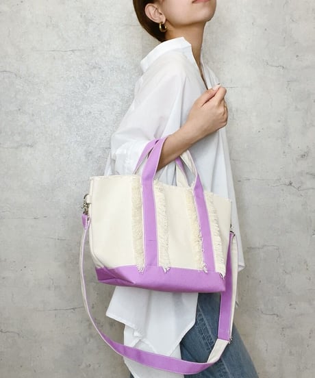 BONBON ボンボン　フリンジキャンバストートバッグ2911-1921