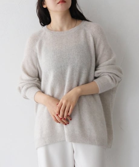 FOX混BOXシルエットニット