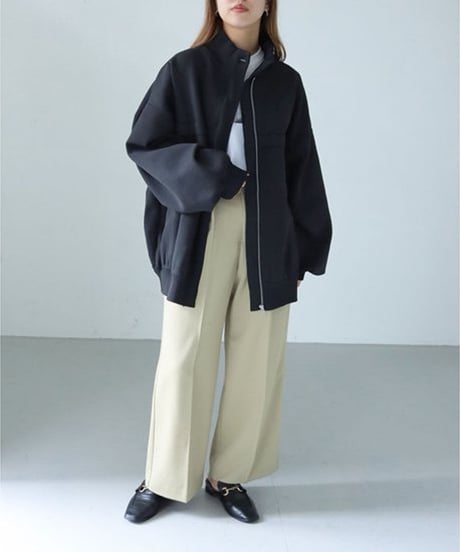 ミラノダンボールKNITボリュームブルゾン　986-18124