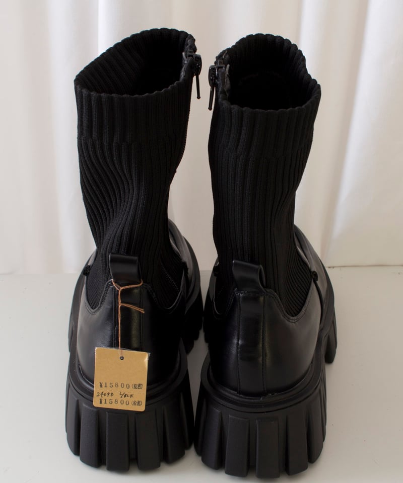 お値下げPRADA ブラック ニットブーツサイズ36.5 お値下げPRADA