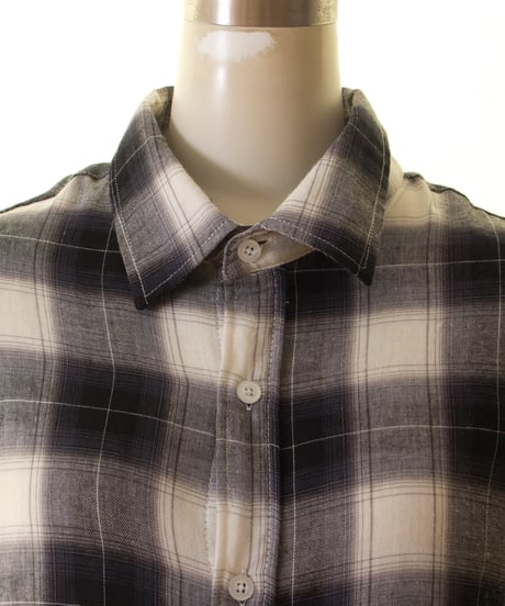 L'ours Polaire et Bleu　ルス ポレ―ル　オンブレーチェックシャツ　25317038