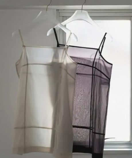 anuke アンヌーク Sheer Panel Longcamisole 62610421 5月下旬発送予定