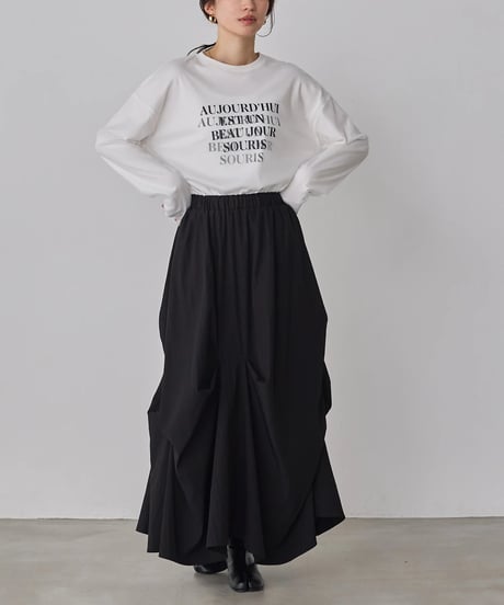 hunch ハンチ チュールレイヤード プリントロンT　　WTS7113　2026NEWARIIVAL
