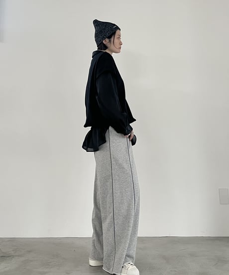 minkchair　ミンクチェアー　FOSI. フォーシ-FOSI.-ミニ裏毛ワイドパンツ　F2155