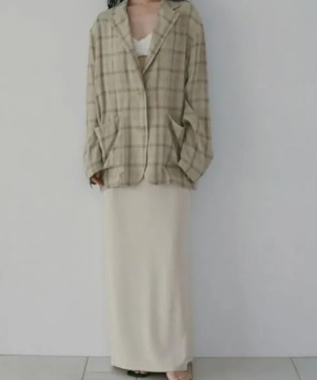 anuke アンヌーク  Georgette Pencil Skirt 62610801 5月中旬～6月中旬発送