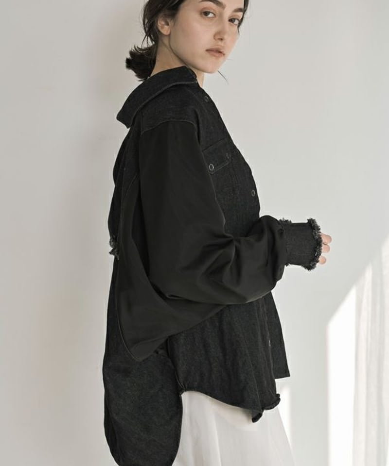 AMU アムーakane ポンチョデニムジャケット 25228-6425P-W 本州