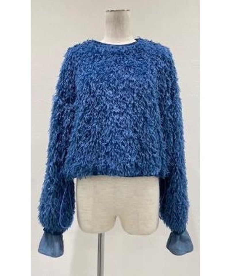 CYAN TOKYO シアン トウキョウ レイヤースリーブフェザーブラウス 白 CYAN TOKYO シアン トウキョウ レイヤースリーブフェザーブラウス
