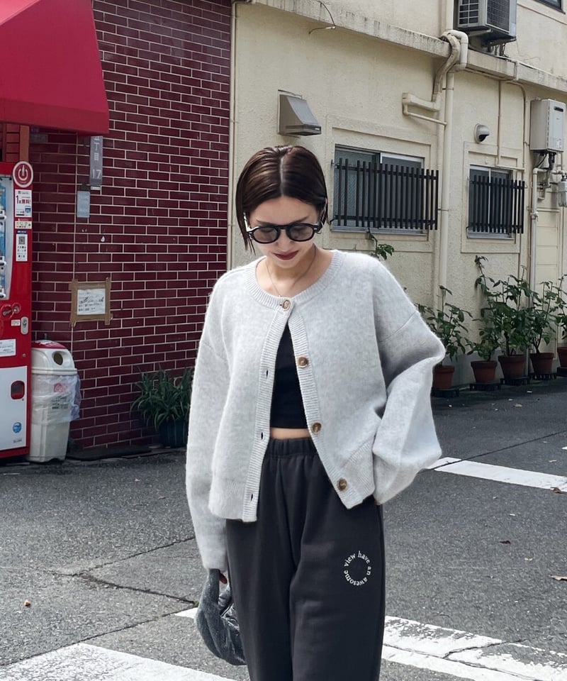 Ungrid (アングリッド) アンゴラ混ショートニットカーデ 1124528261101