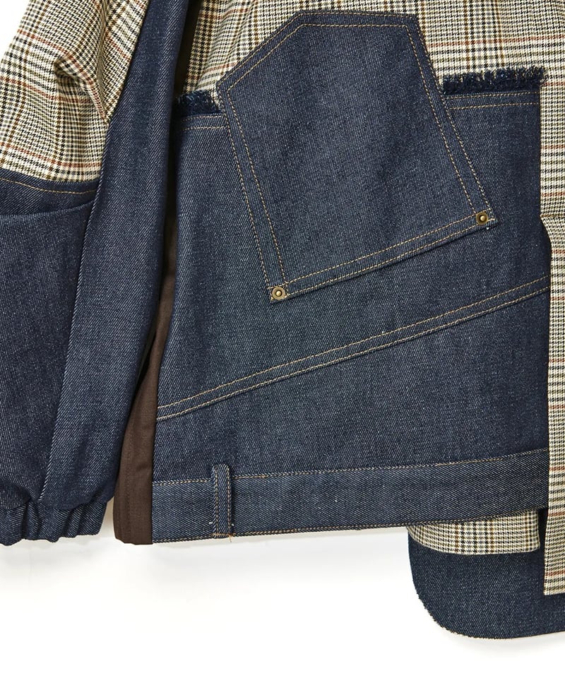 user_4ebeb411 　AULA AILA別注デニムコンビジャケット DENIM COMBINATION BLOUSON(25SS) — aulaaila