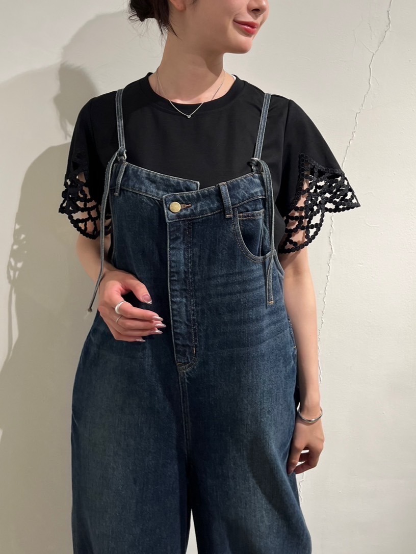 Pauline Bleu ポリーヌブロー フロントアシンメトリーデニム