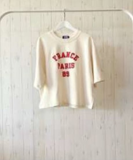 L'ours Polaire et Bleu　ルス ポレ―ル　FRANCE ワッペン 裏毛T25319074【6/24インスタライブ】