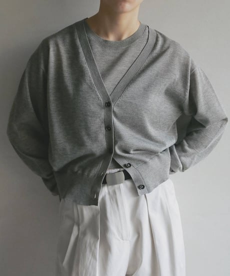 anuke アンヌーク　Highgauge Sheer Cardigan　62610522