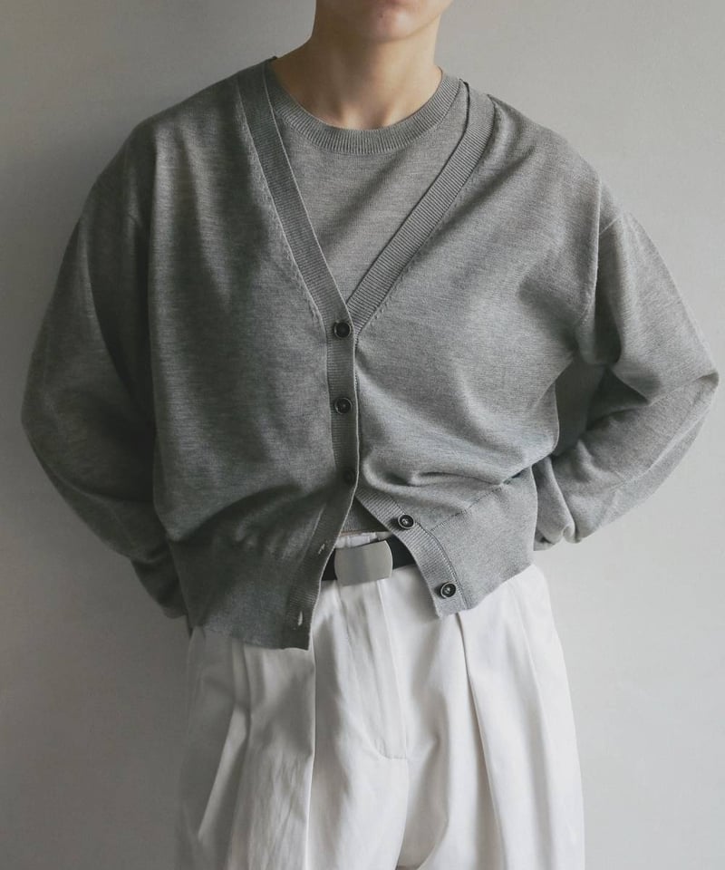 anuke アンヌーク Highgauge Sheer Cardigan 62610522 |