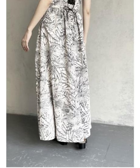 &g'aime アンジェム floral flared skirt フローラルフレアスカート ボトムス 花柄 ロング丈 988-62615
