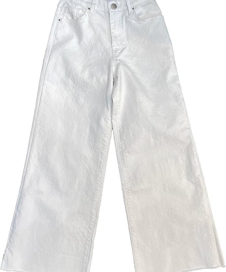 INDIMARK カットオフ ワイドパンツ ホワイト WJ185
