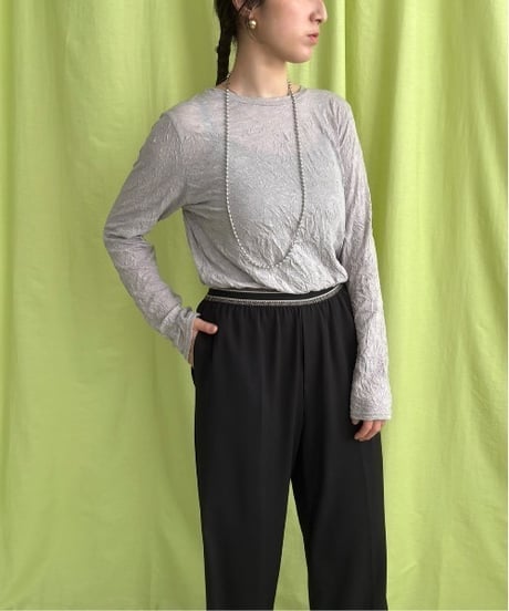LHELBIE レルビエ　Tシャツ ワッシャーシアートップス 52054S　2026NEWARIIVAL