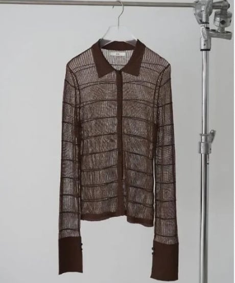 anuke アンヌーク Sheerborder Knit Shirts 62610513 本州送料無料！